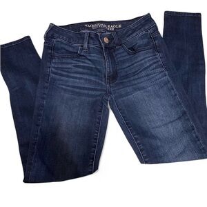 American Eagle Outfitters Blue Skinny Jeans with Stretch